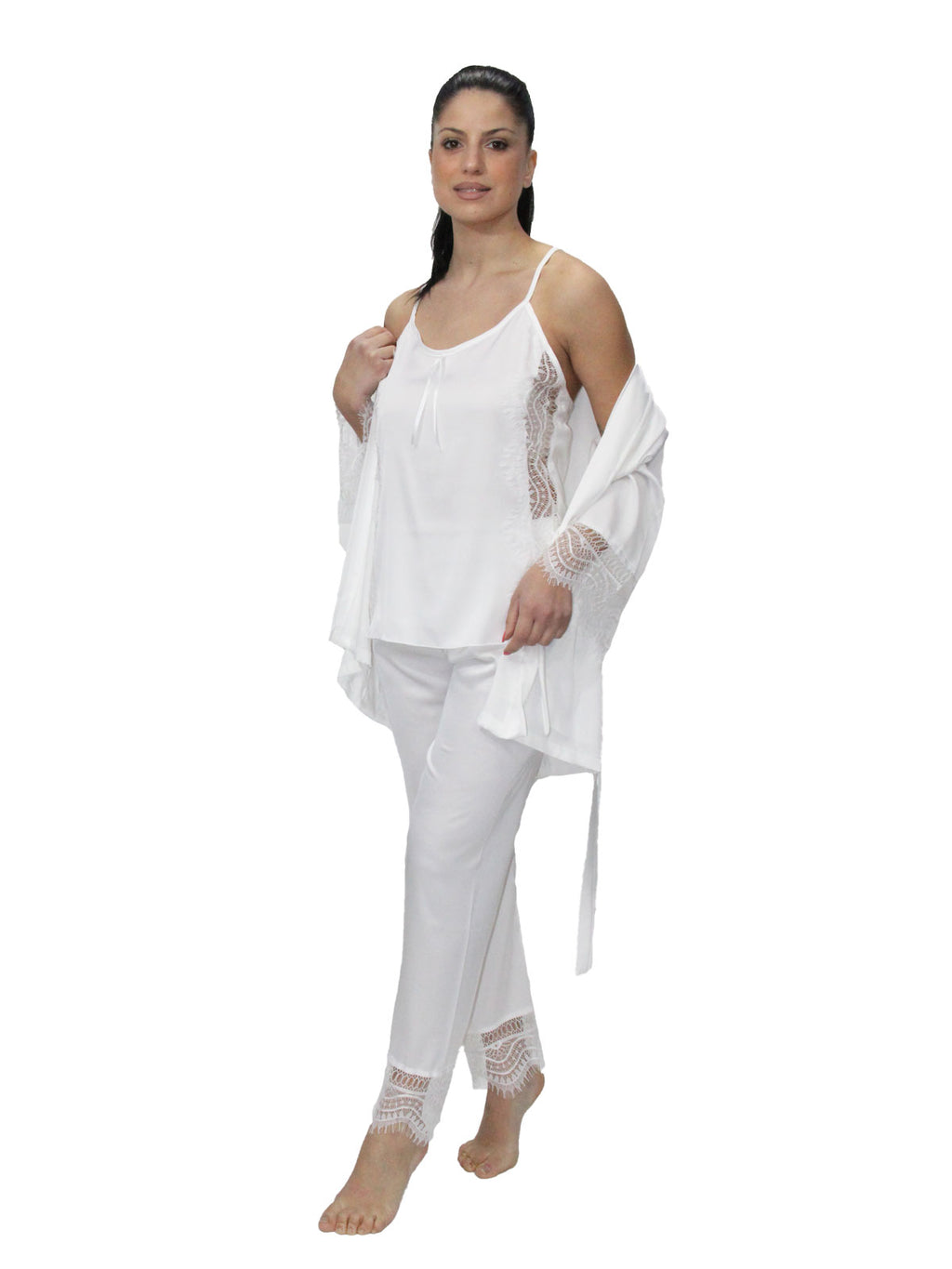 Completo pigiama Pigiama +Giacca Donna Daria Sposa Maestri Cotonieri