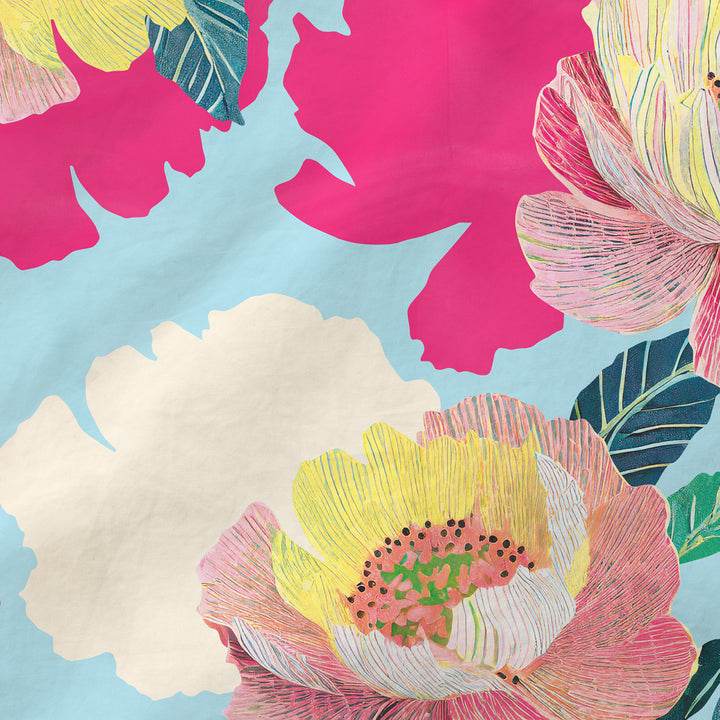 pareo 130x130 Donna 6546 Peony Emanuela Biffoli - evabiancheria