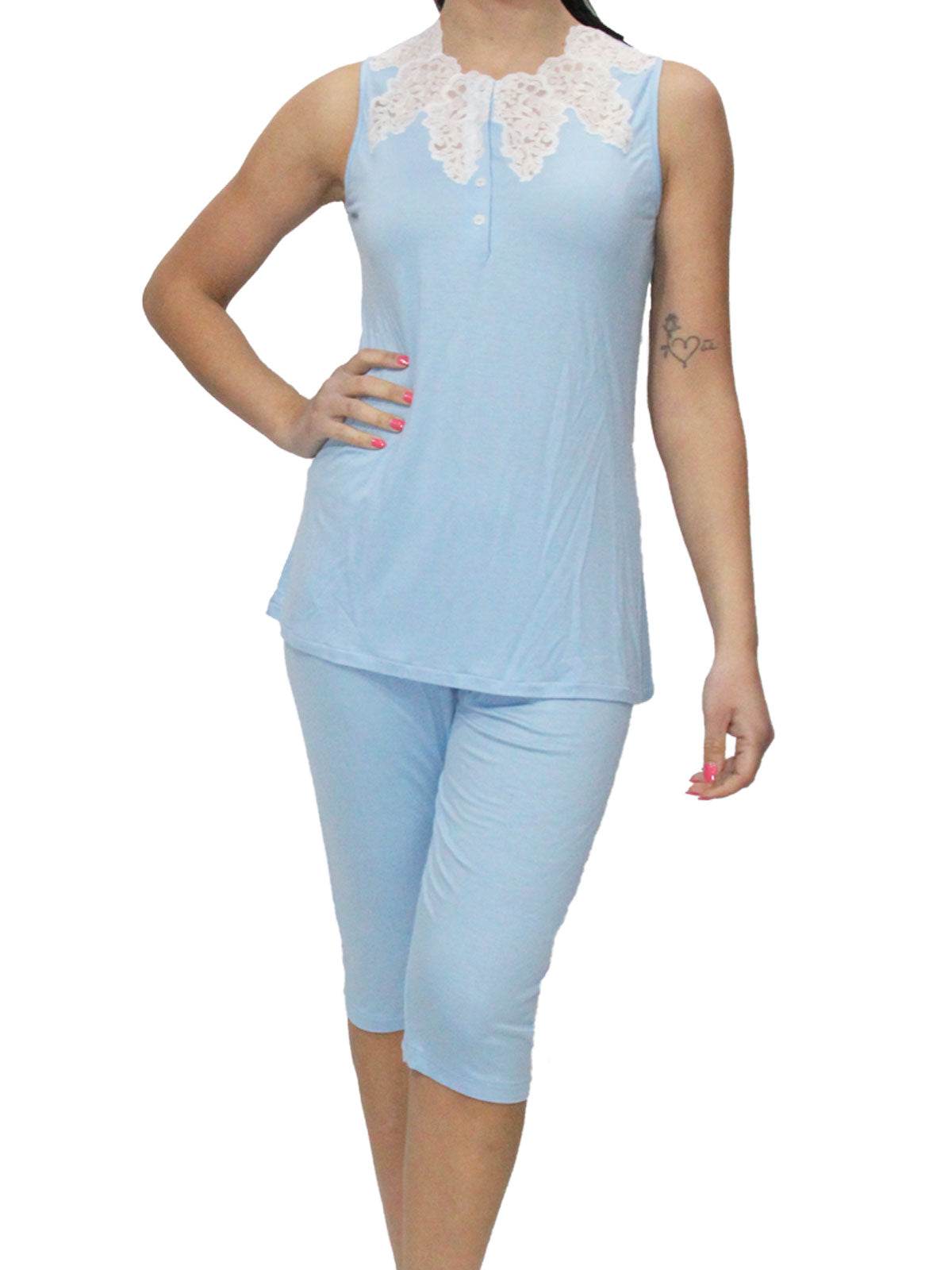 Pigiama pinocchietto Donna 6468/A Clara Rossi Firenze - evabiancheria