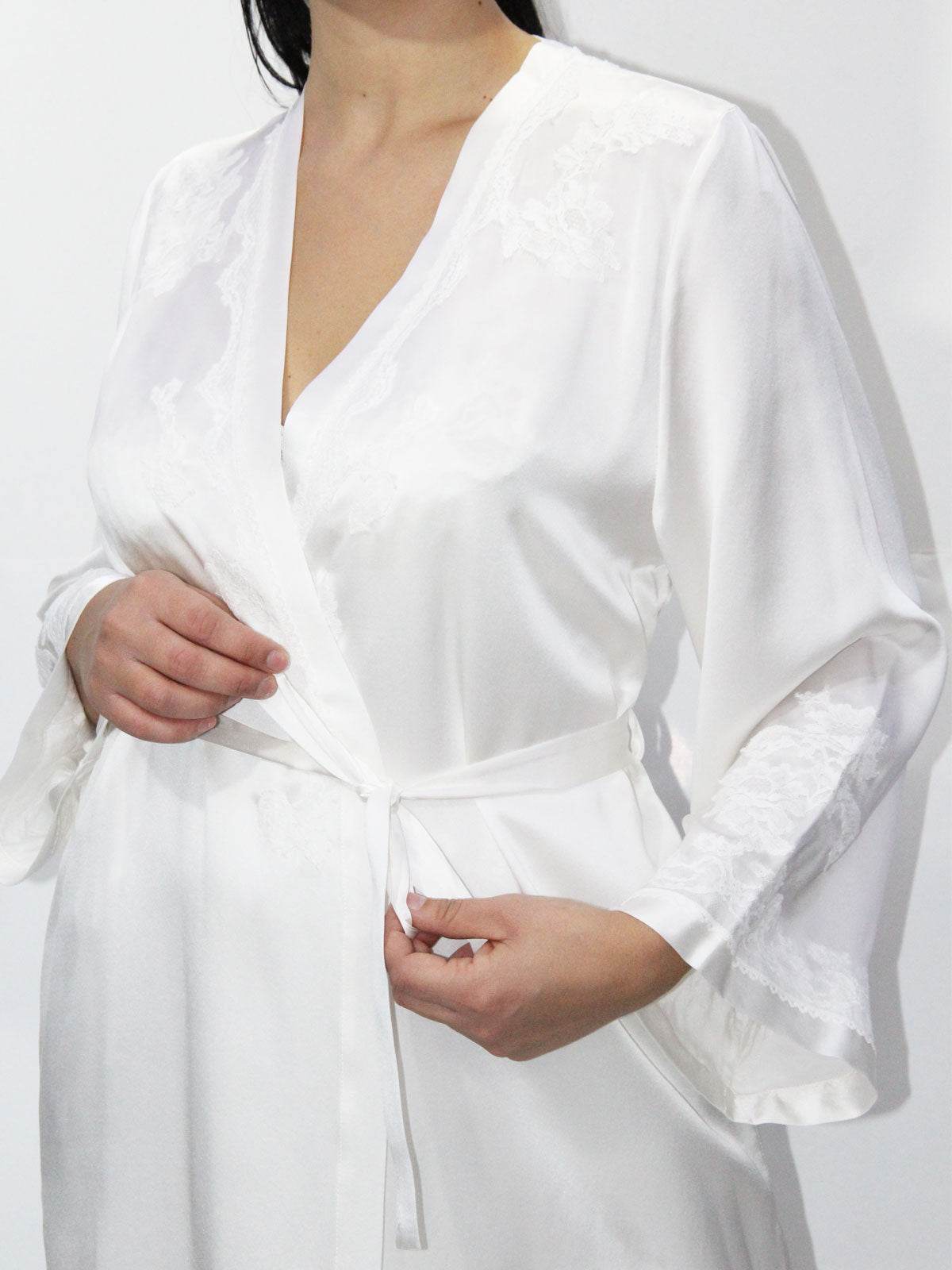 Kimono corto Donna 3VAN2001 Marjolaine - evabiancheria