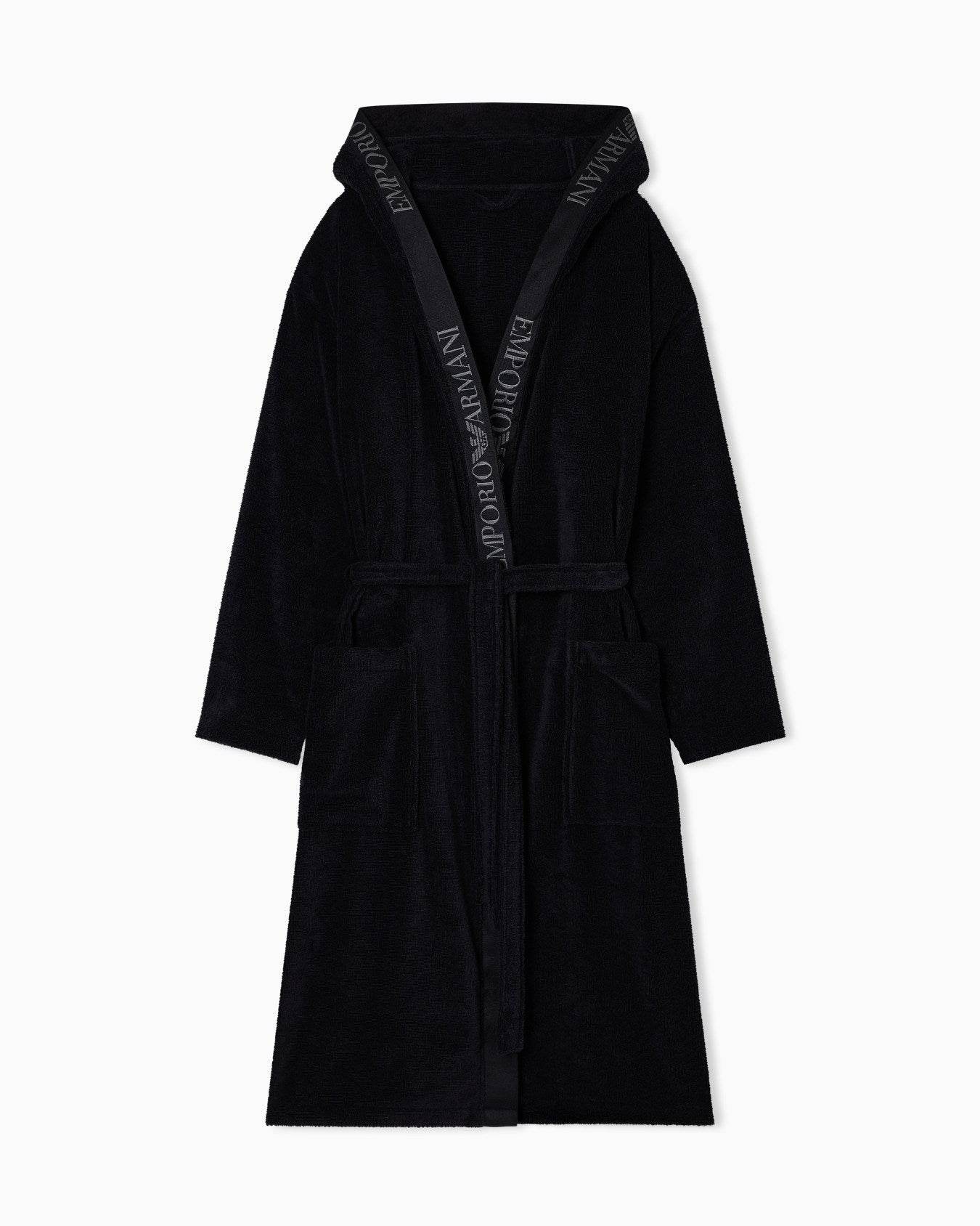 Accappatoio con cappuccio Uomo AF14986 EM002255 Emporio Armani - evabiancheria