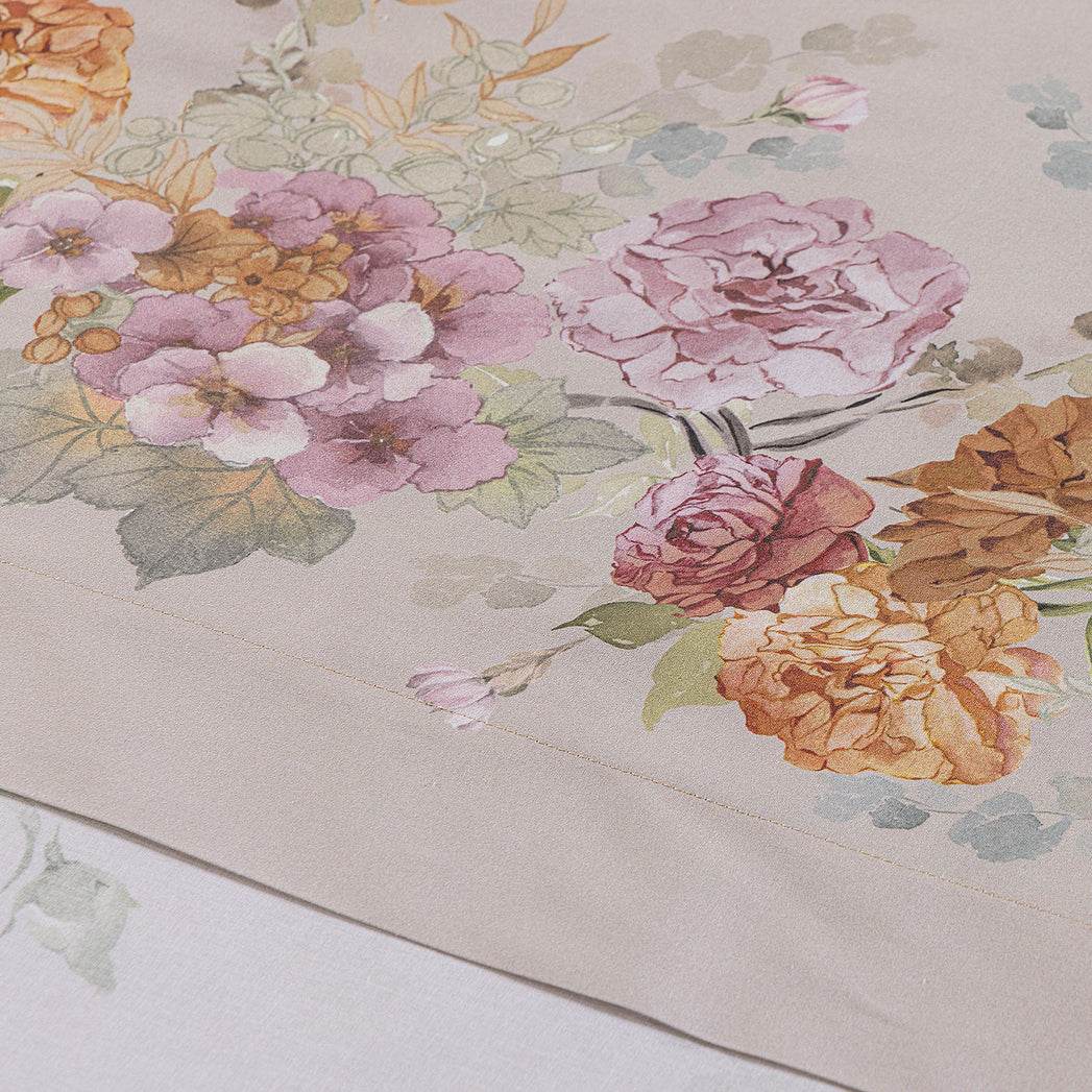 Lenzuola Stampato Biancheria Ikebana Cpl Caleffi - evabiancheria