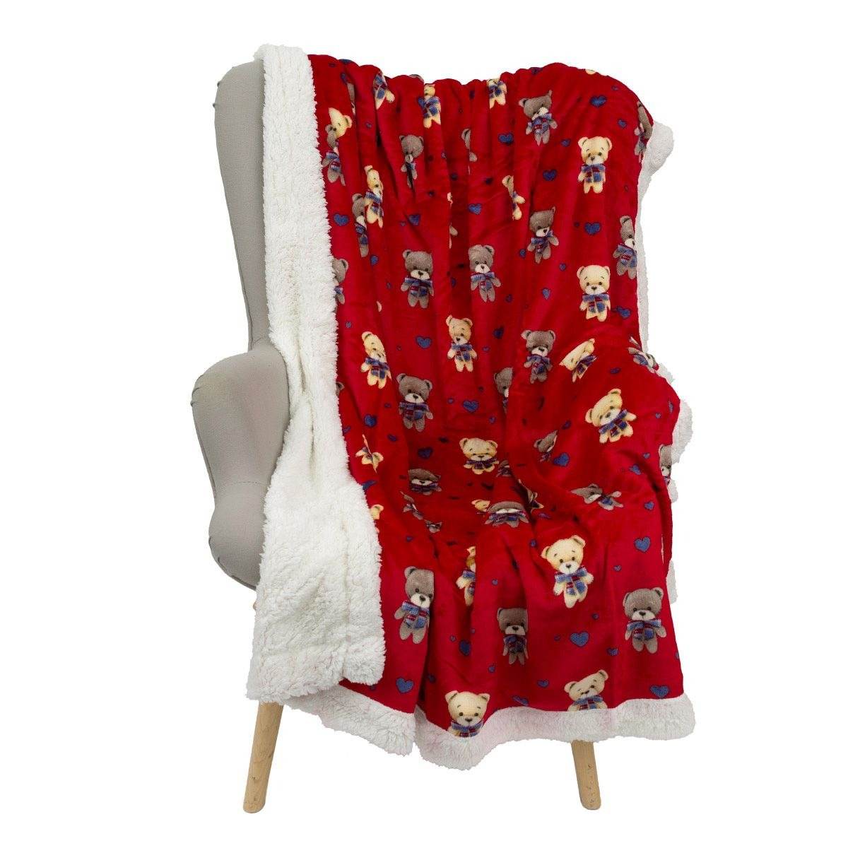 Plaid 130x160 Biancheria Orsacchiotti Plaid Daunex - evabiancheria