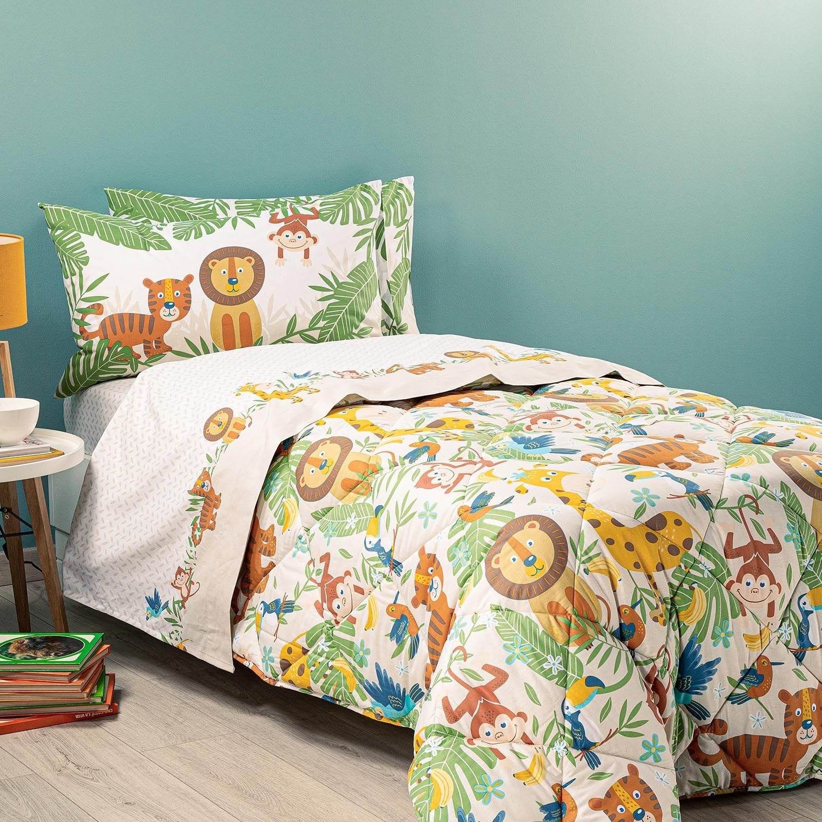 Trapunta Stampato Biancheria Tropical Trap Caleffi - evabiancheria