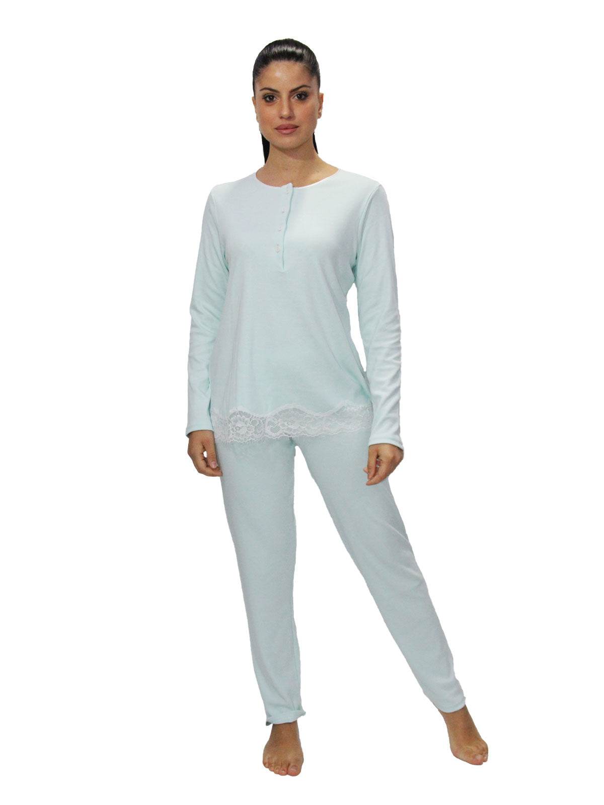 Pigiama Serafino Donna D2701 Amadine - evabiancheria