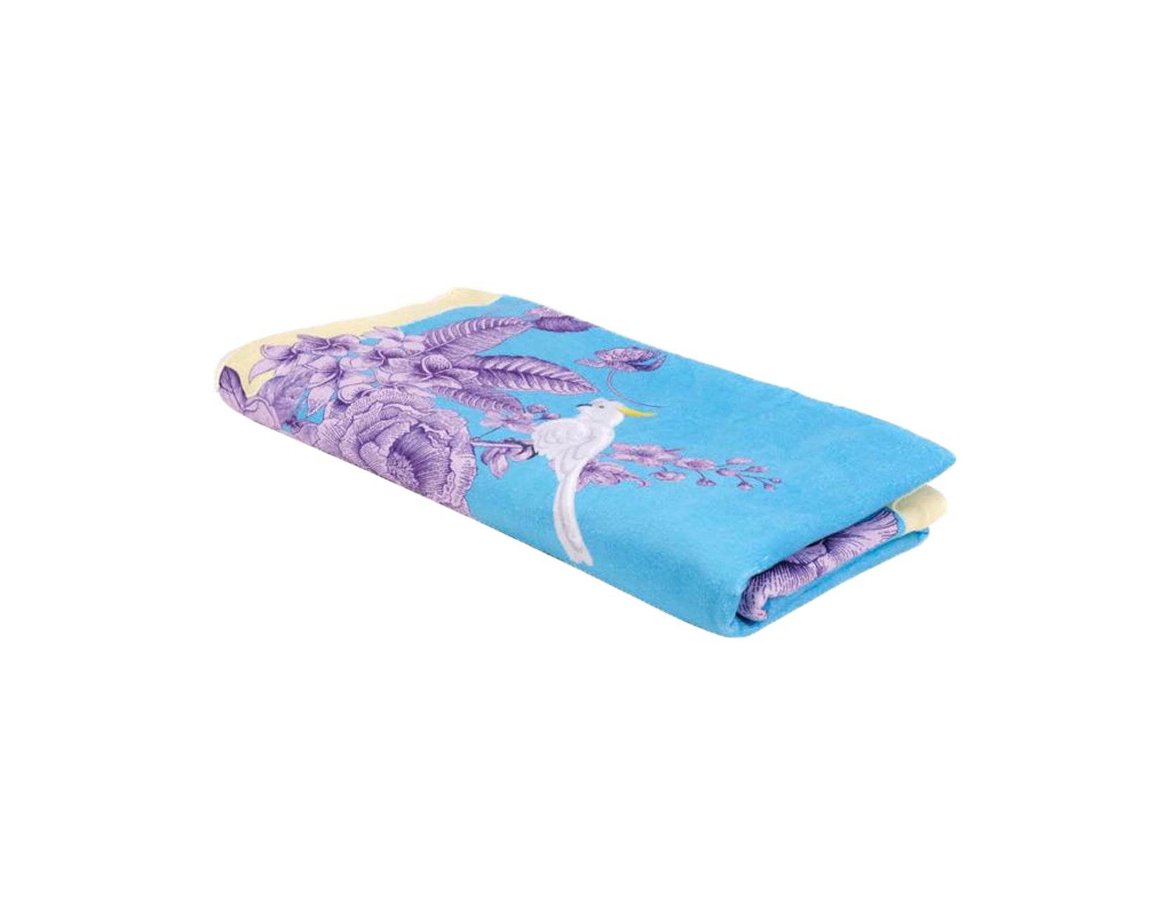 Telo Mare Stampato Donna 6565 White Parrot Emanuela Biffoli - evabiancheria