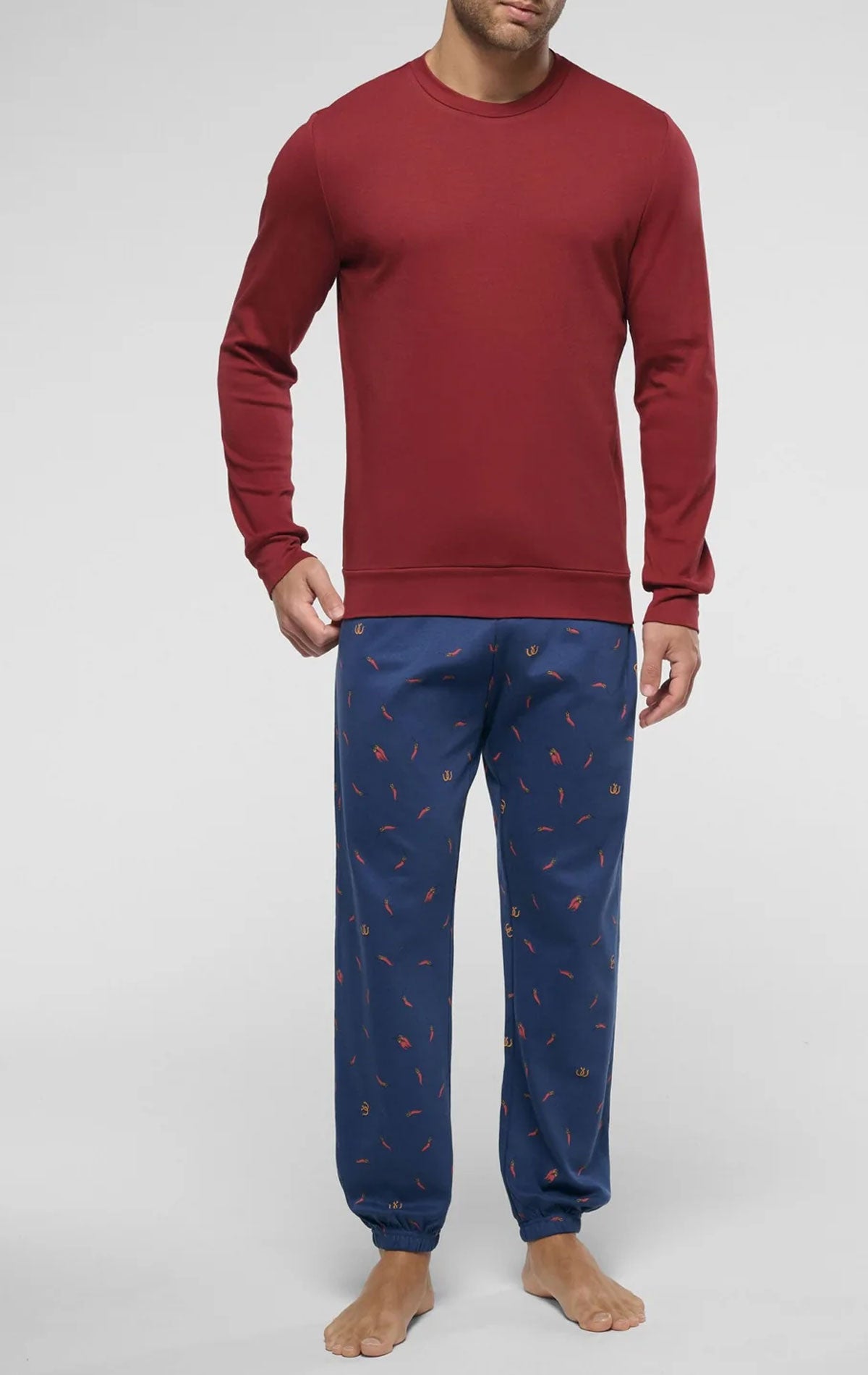 Pigiama Giro collo Uomo VPRT93429 Portafortuna Perofil
