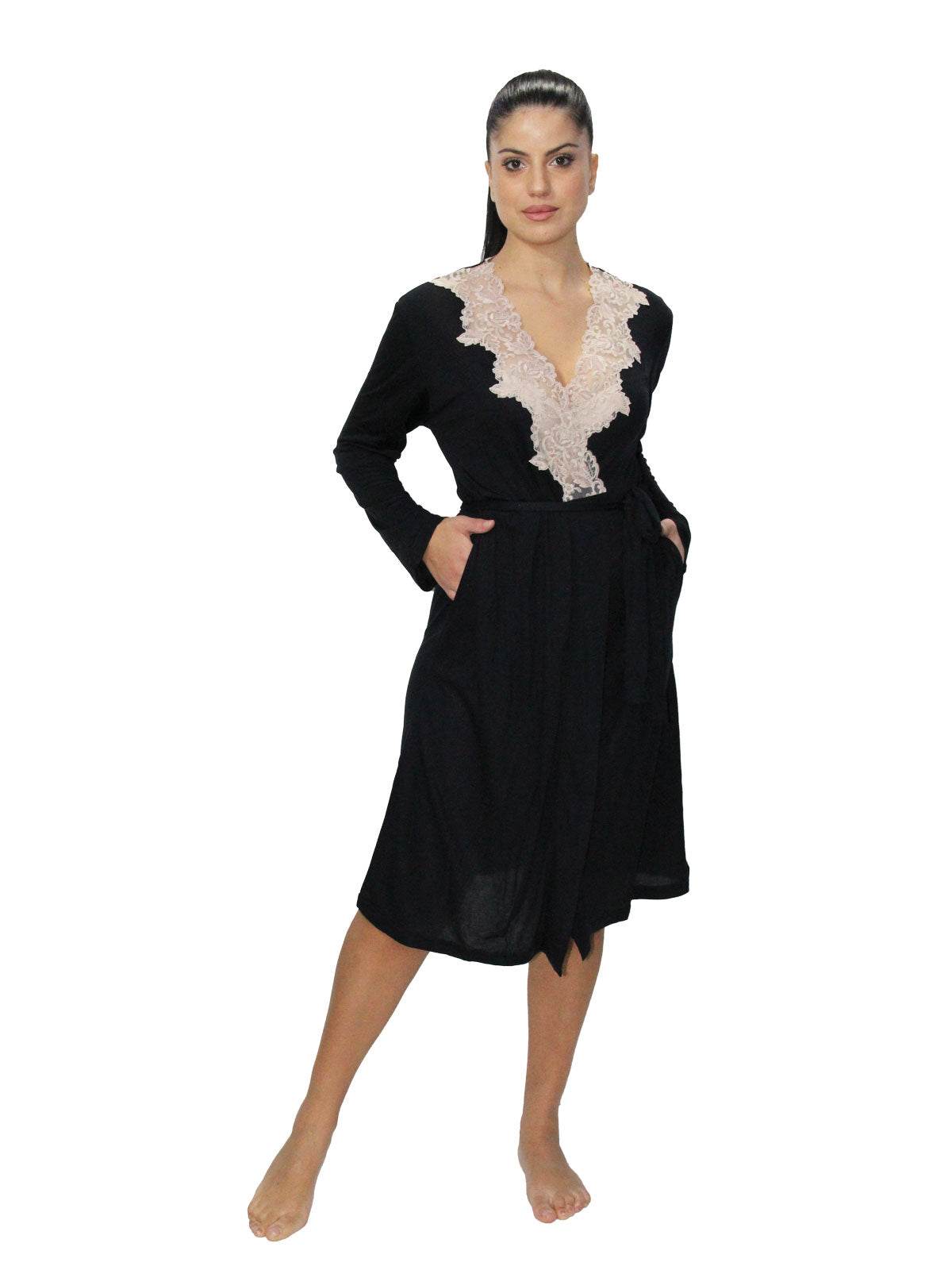 Vestaglia Incrocio Donna I24822 8 Prima Rosa - evabiancheria