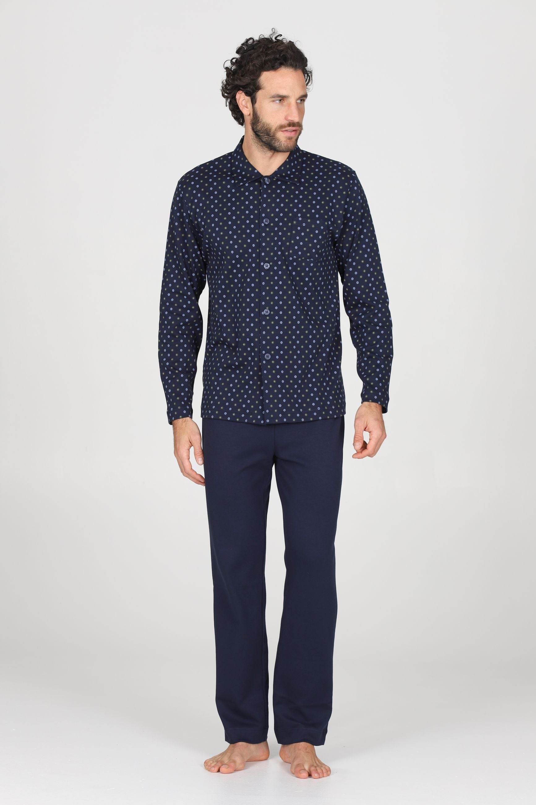 Pigiama Serafino Uomo Nettuno JAL395 Julipet - evabiancheria