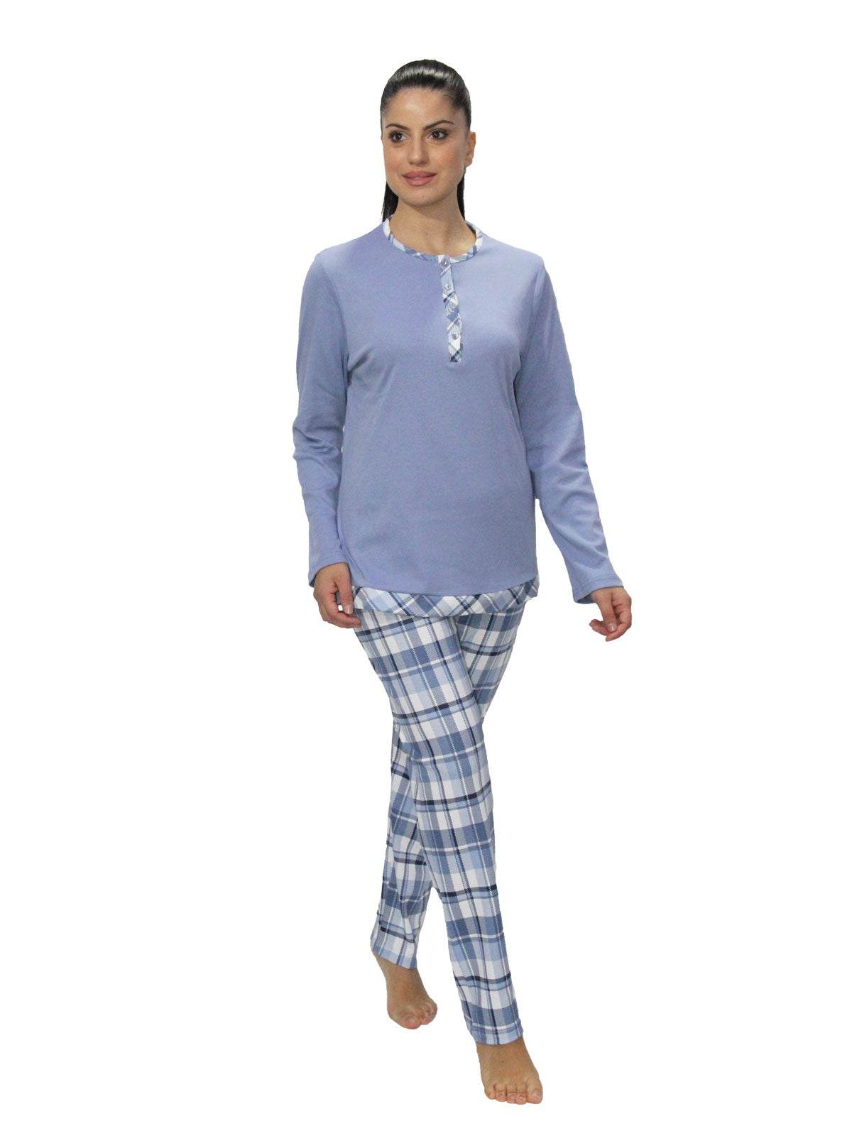 Pigiama Serafino Donna Rak 3 Julie - evabiancheria