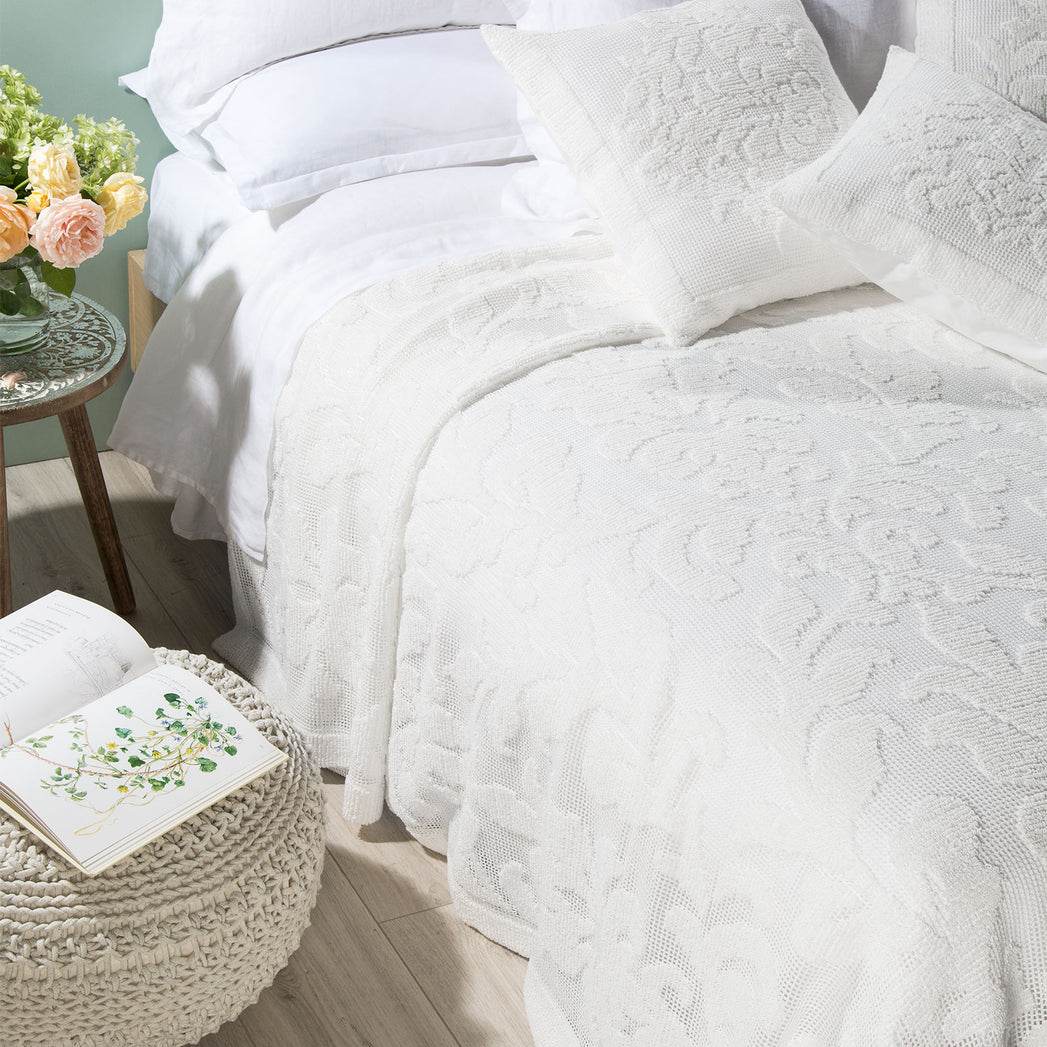 Copriletto jacquard Biancheria Camogli Cprt Caleffi - evabiancheria