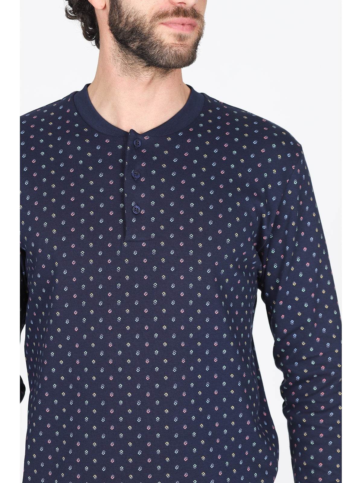 Pigiama Serafino Uomo Gatteo Jal173 Cravatta Julipet - evabiancheria