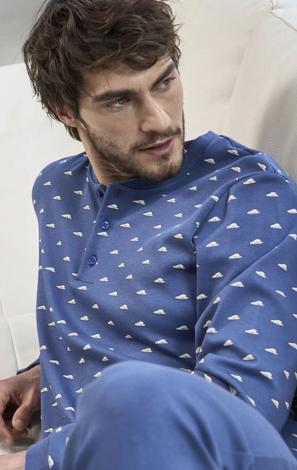 Pigiama Serafino Uomo Varese JAL909 Julipet