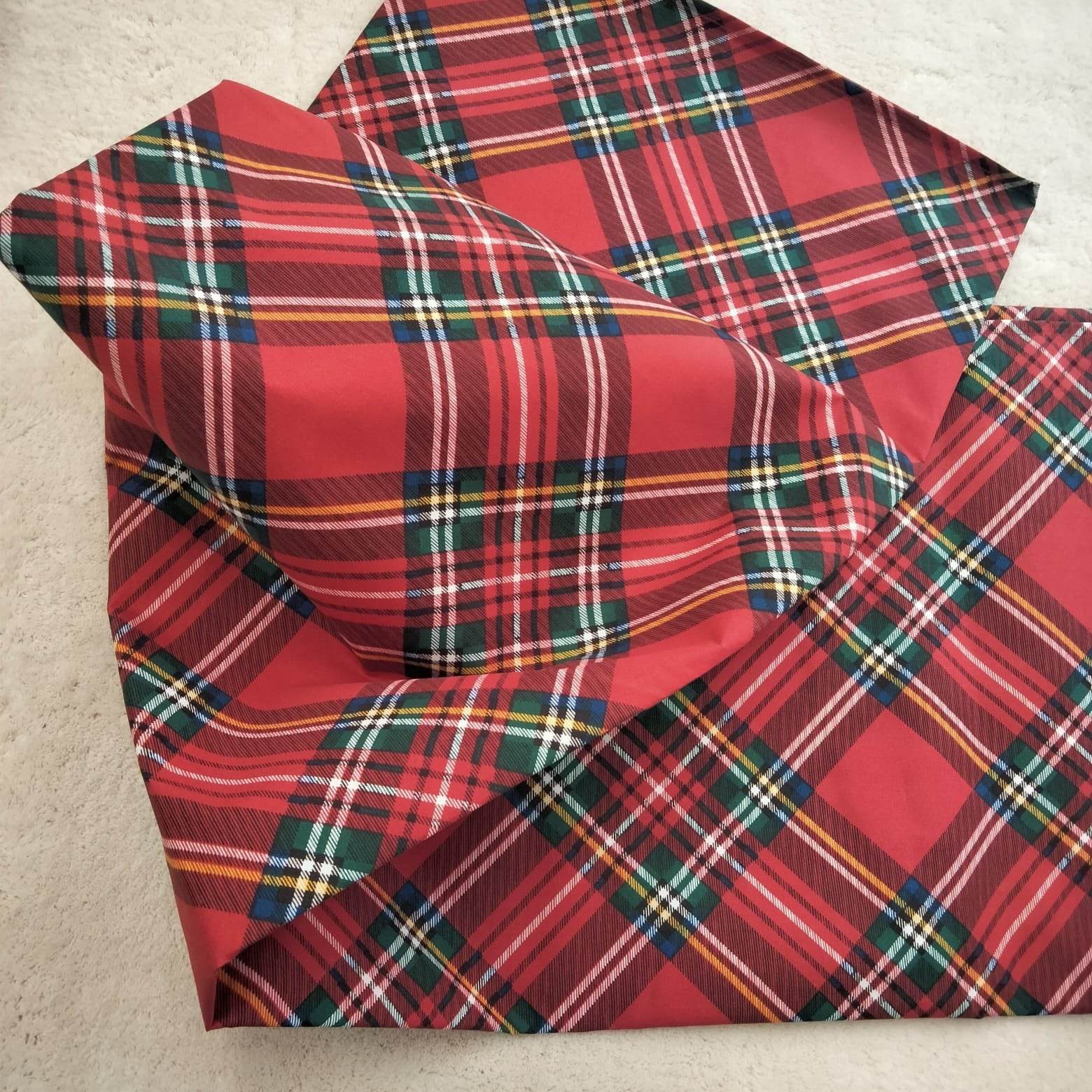 Tovaglia antimacchia natalizia Biancheria Tartan Tov Antimacchia Nat Mae - evabiancheria