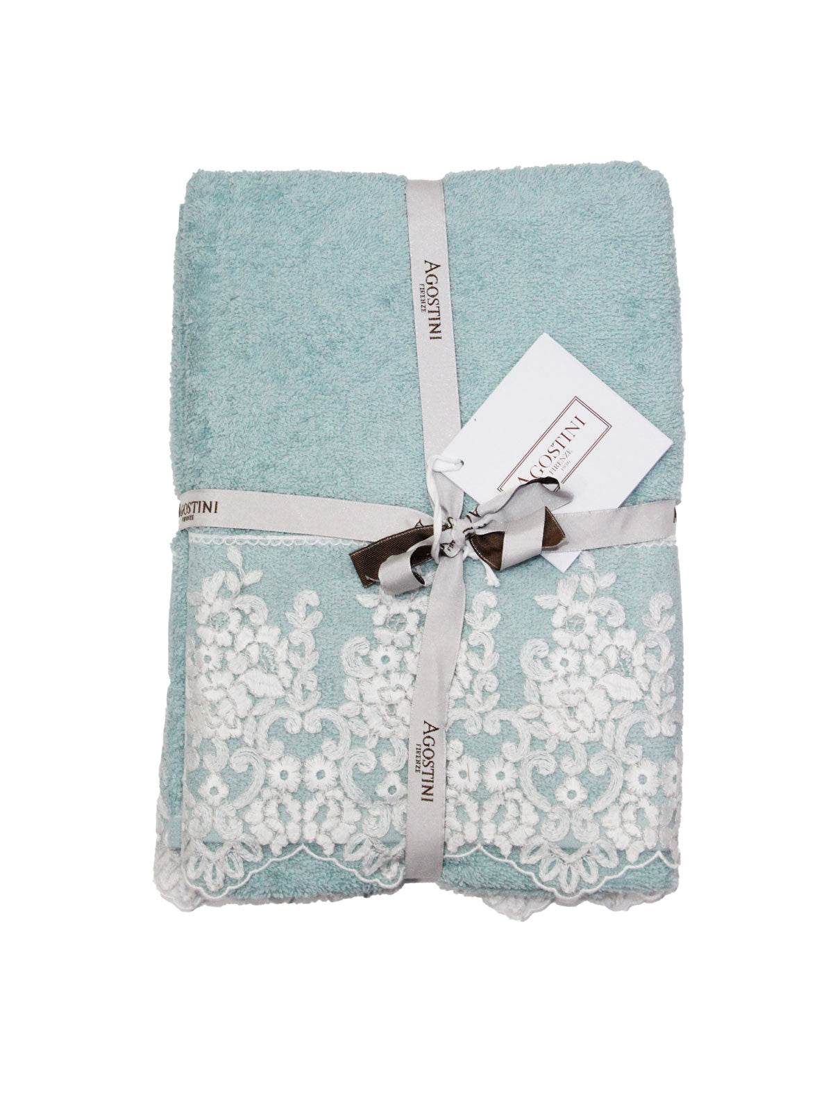 Asciugamani Coppia 1+1 Biancheria Montecarlo 1+1 Agostini - evabiancheria