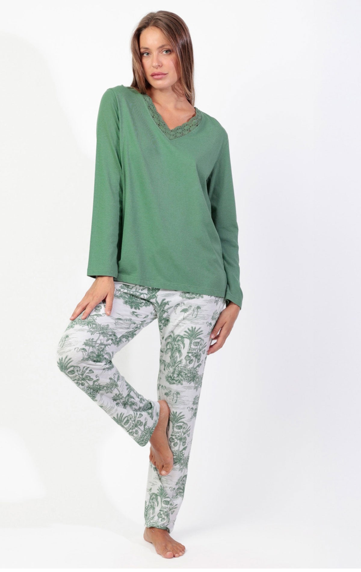Pigiama Lungo Donna 64593 Admas