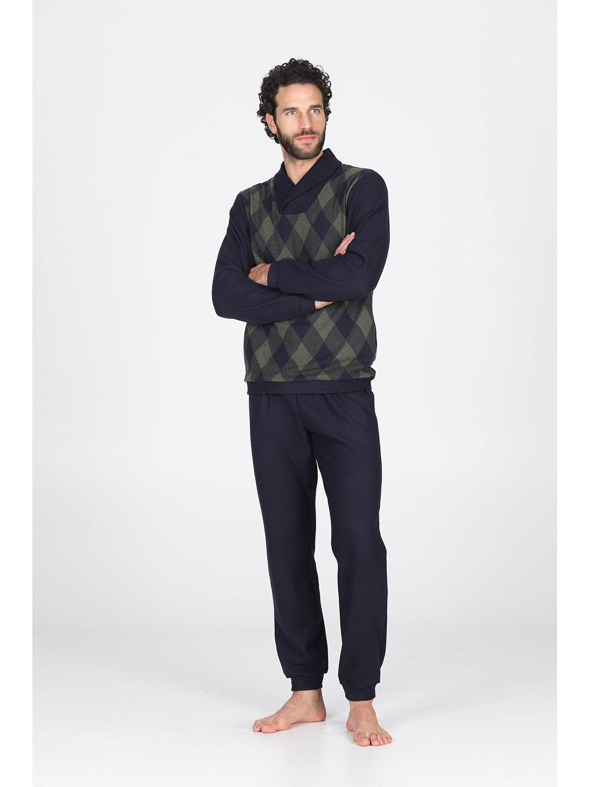 Pigiama collo a scialle Uomo Ghemme Jal252 Julipet - evabiancheria