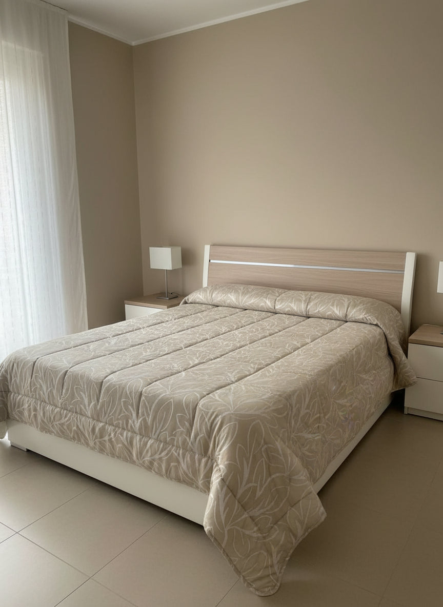 Trapunta jacquard Biancheria Fabrizia Trap Foglia Casa Giulia