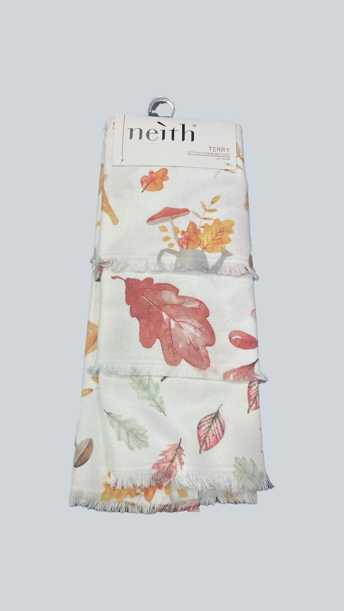 Strofinaccio Stampato Biancheria Terry Strof Set 3 Neith