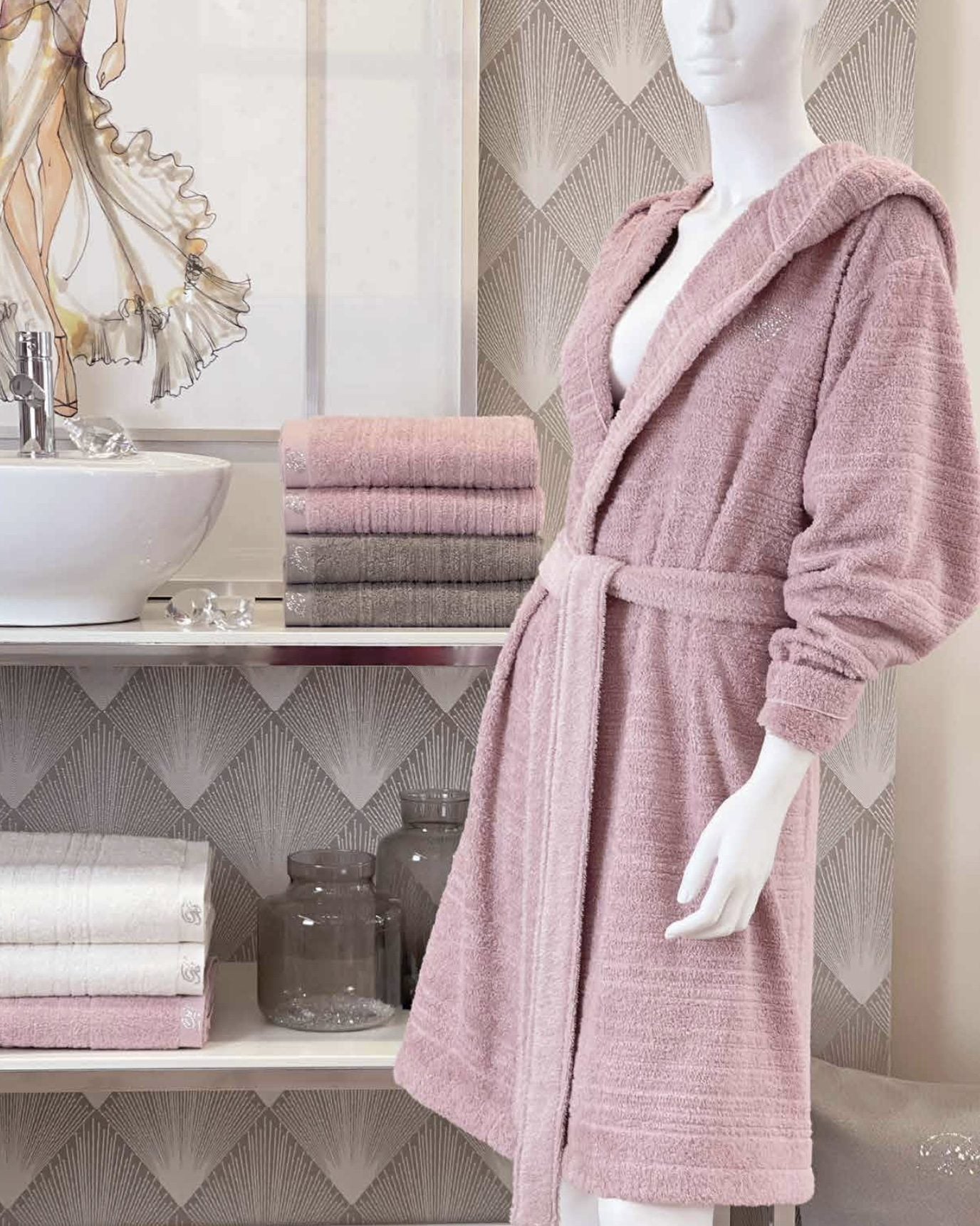 Accappatoio con cappuccio Biancheria Samira Acc Blumarine Home