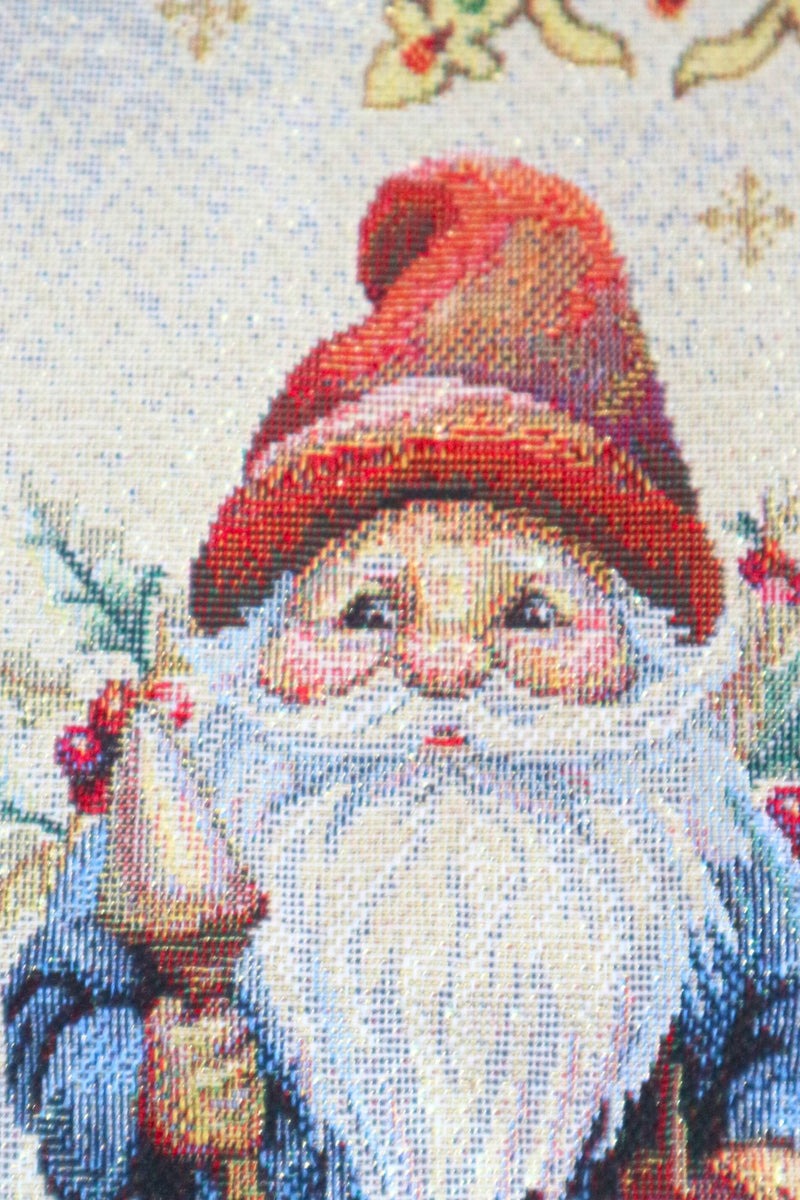 45x45 Christmas Pillow Gnomes Linen Pillowcase Nat Mae