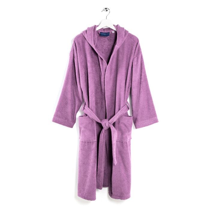 Bathrobe with hood Minorca Linen Acc Caleffi