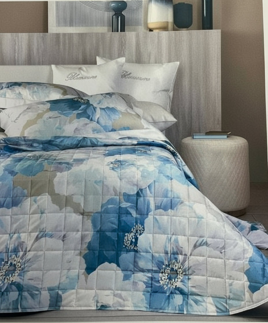 Trapunta Stampato Biancheria Hibiscus Trap Blumarine Home