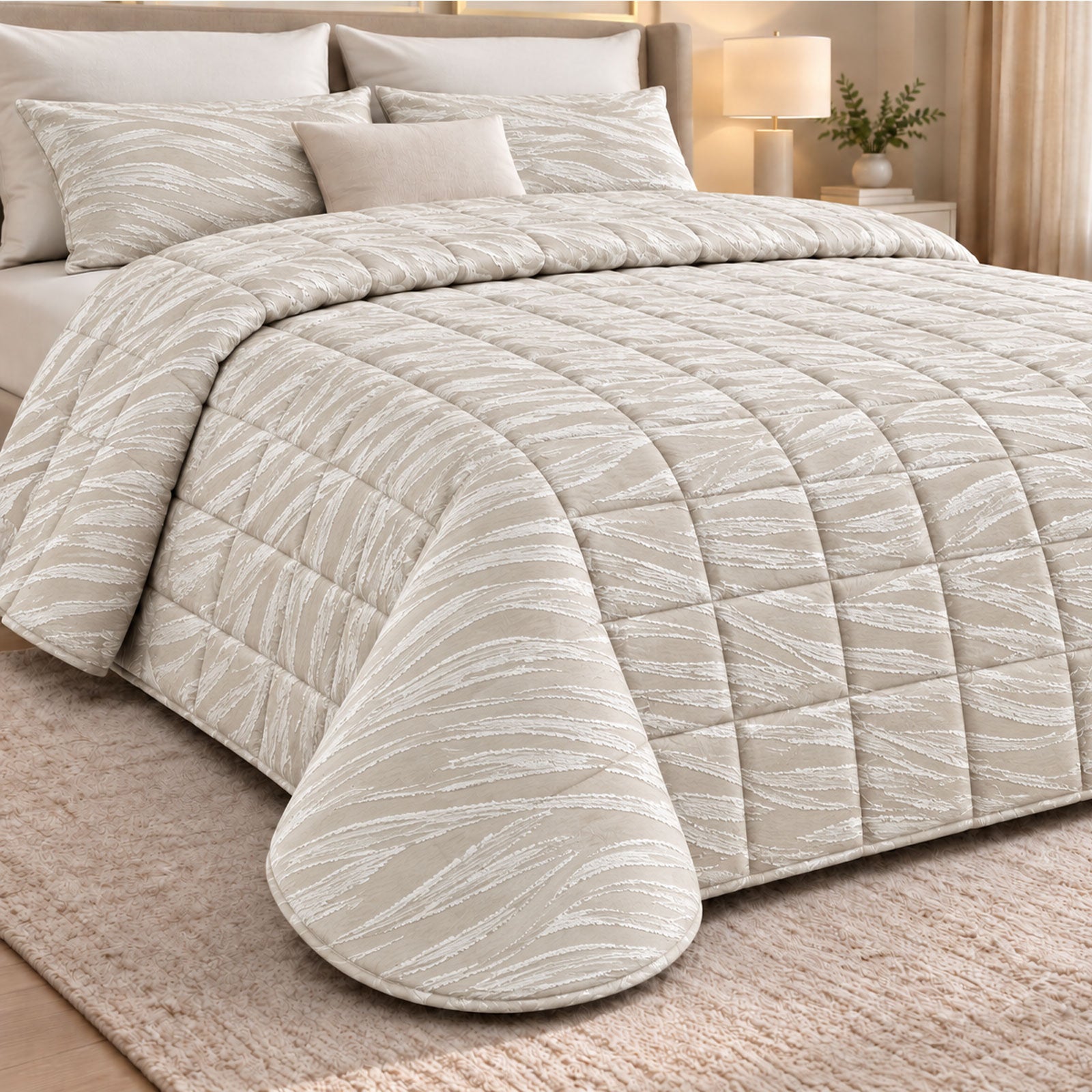 Trapunta jacquard Biancheria Fabrizia UG1730 Eva Home
