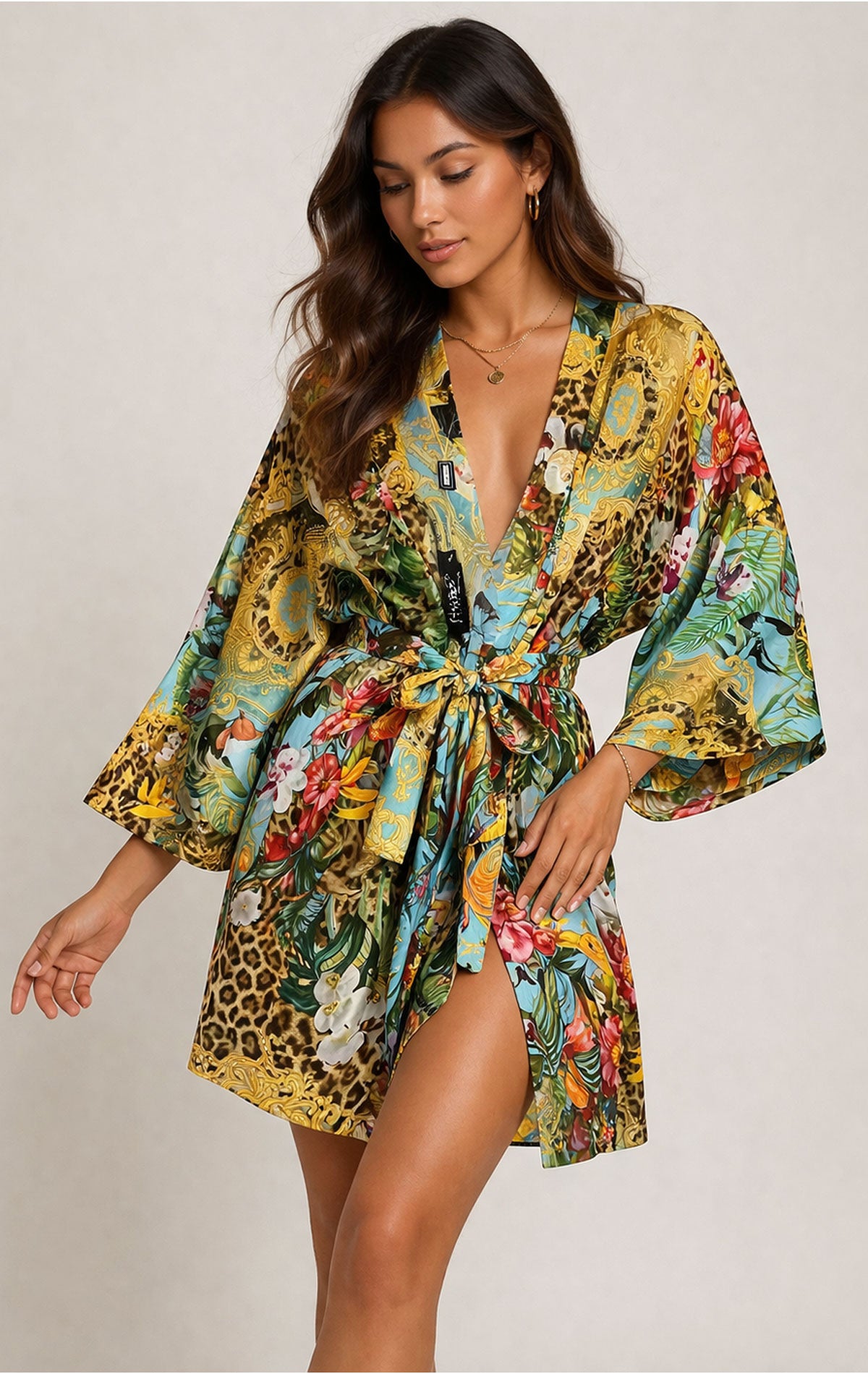 Abito Kimono Donna H106 26 Huitre