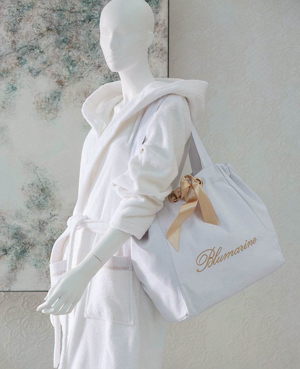 Accappatoio con cappuccio Biancheria Spa Accap Blumarine Home - evabiancheria