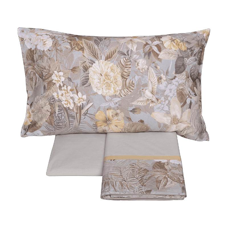 Lenzuola Stampato Biancheria Protea cpl Fazzini - evabiancheria