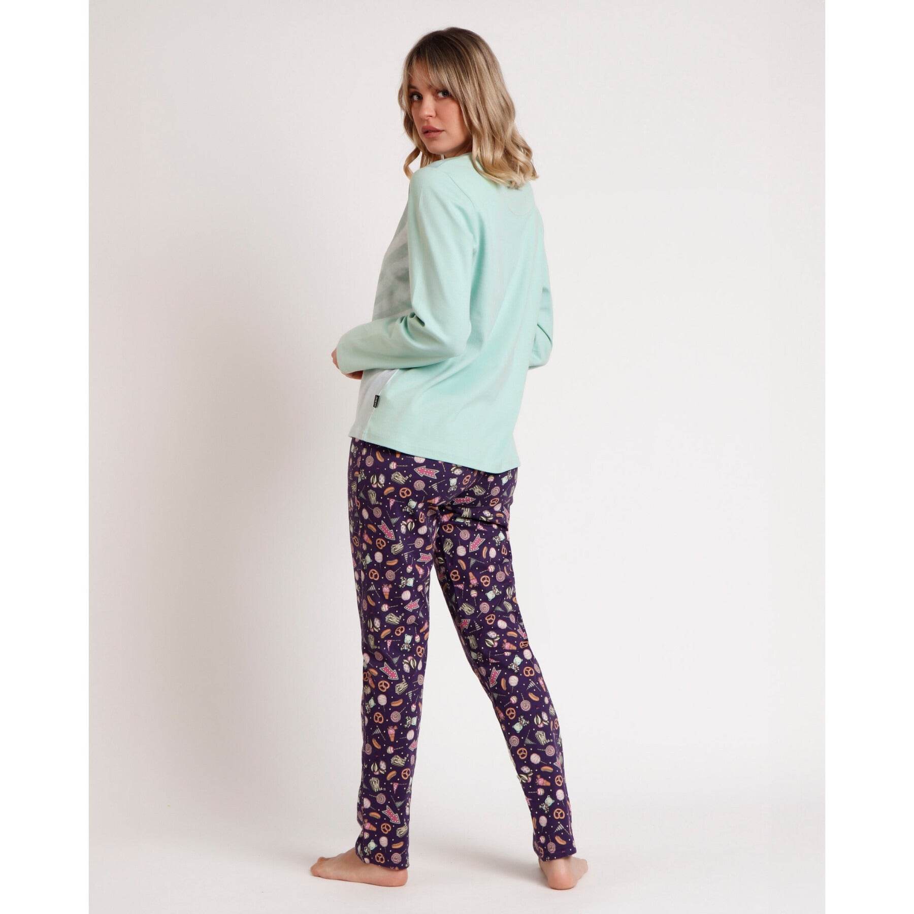 Pigiama Giro collo Donna 62386 Santoro - evabiancheria