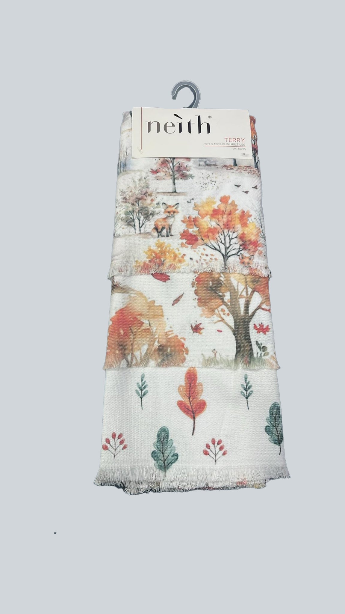 Strofinaccio Stampato Biancheria Terry Strof Set 3 Neith