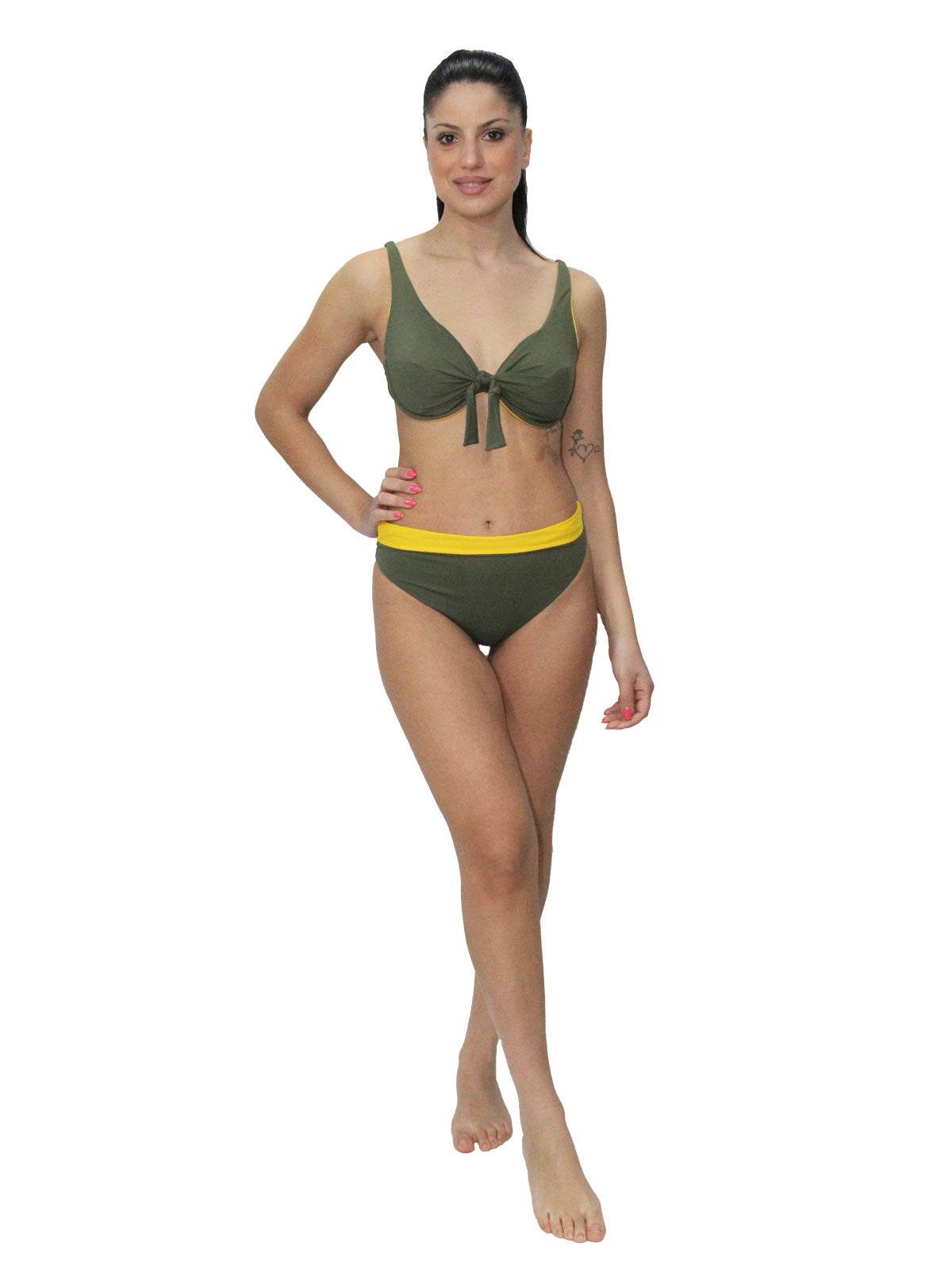 Bikini Sfoderato con ferretto Donna H302 Huitre - evabiancheria