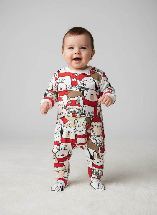 Pigiama girocollo natalizio Bambini e ragazzi H6883 Happy People - evabiancheria