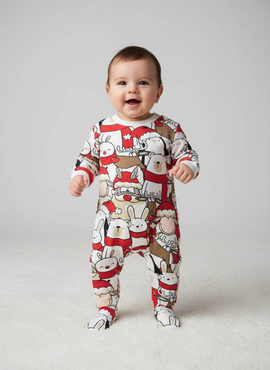 Pigiama girocollo natalizio Bambini e ragazzi H6883 Happy People - evabiancheria