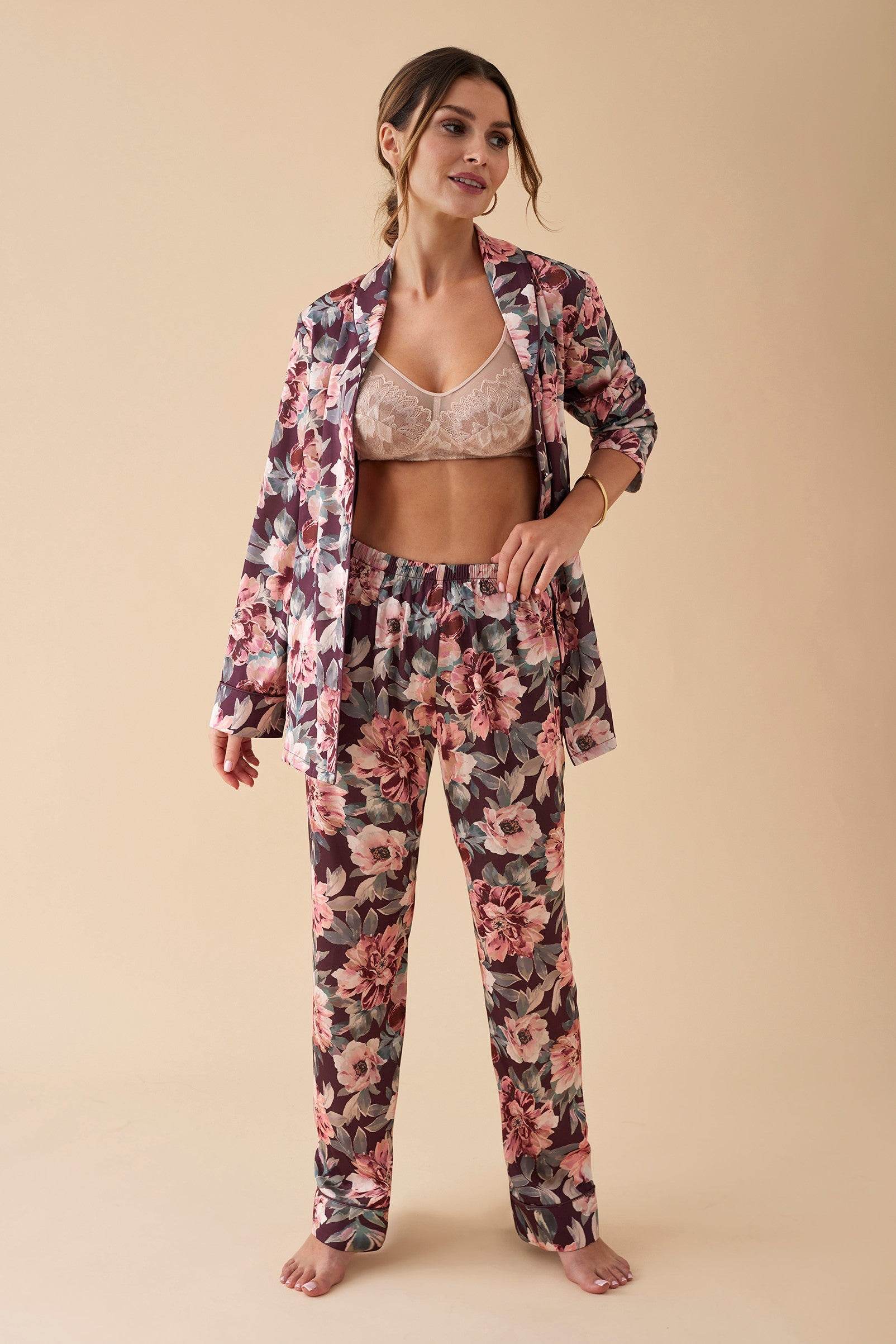 Pigiama Aperto Donna LN6652 Promise - evabiancheria