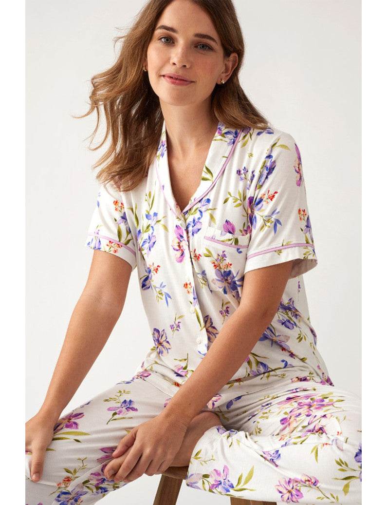 Pigiama Manica corta Panatalone lungo Donna N19202 Promise - evabiancheria
