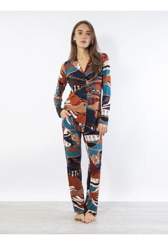 Pigiama Aperto Donna VP13 Verdissima - evabiancheria