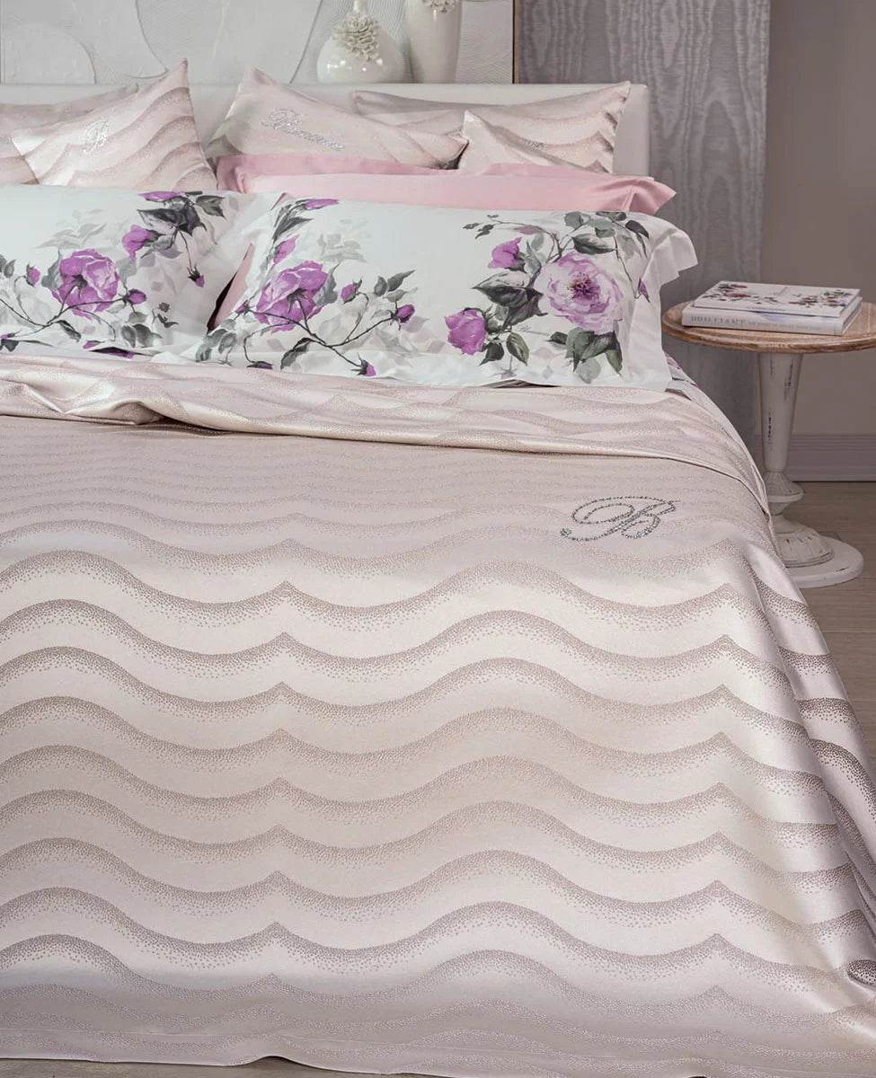 Copriletto jacquard Biancheria Jasmine Cprt Blumarine Home - evabiancheria