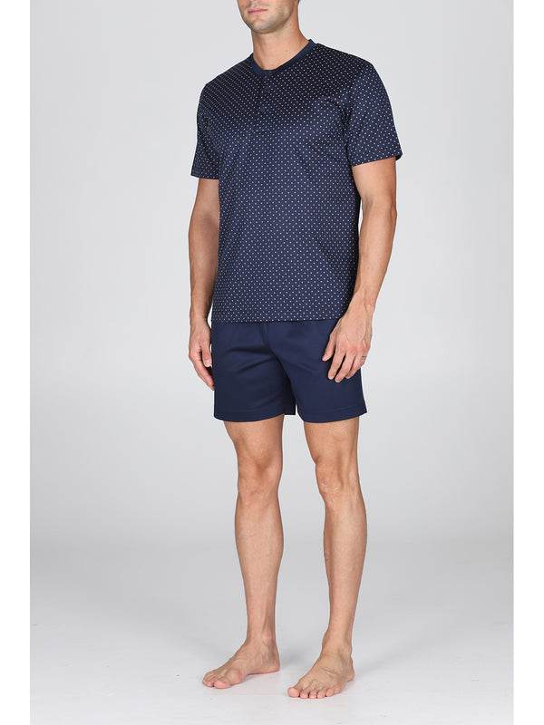 Pigiama corto Uomo Sappada Jac214 Cravatta Julipet - evabiancheria