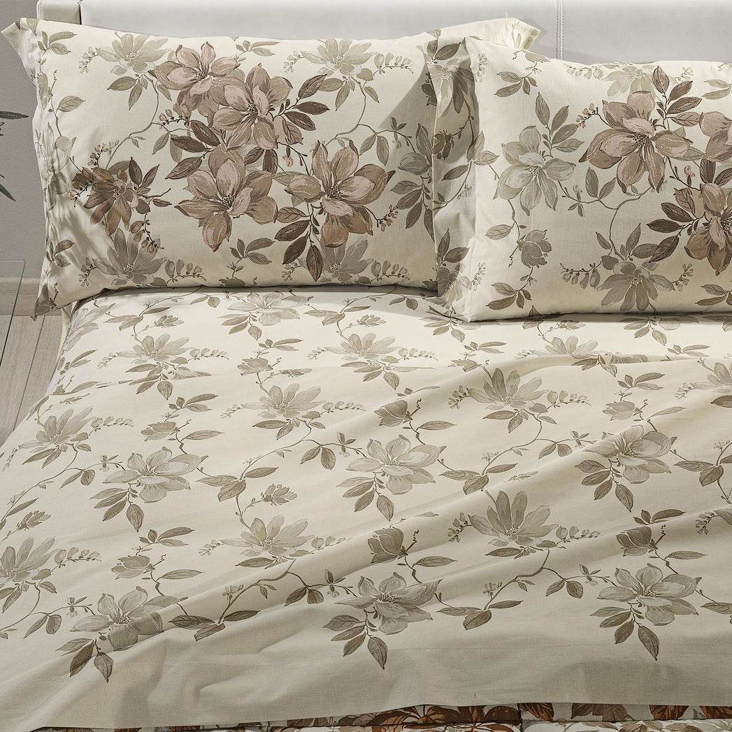 Lenzuola Stampato Biancheria Loto cpl Caleffi - evabiancheria