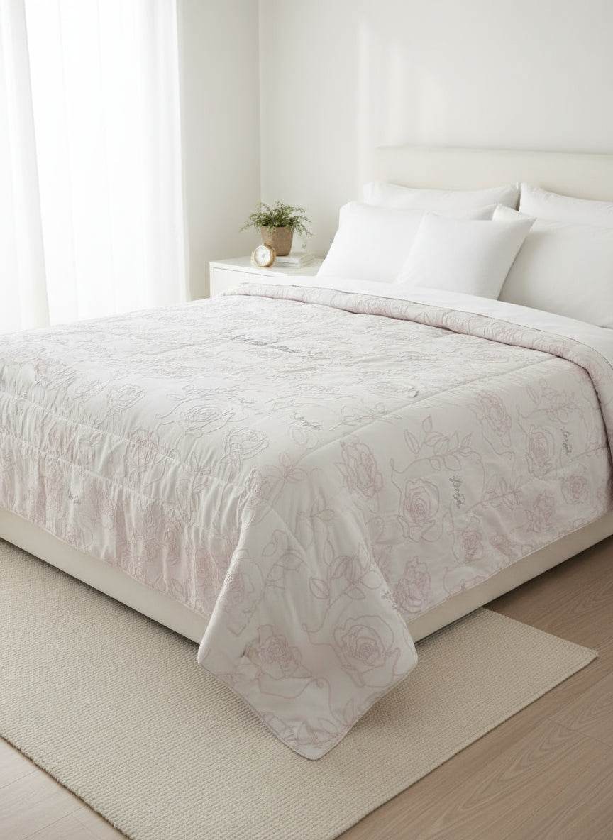 Trapunta jacquard Biancheria Rose LL2986 Liu Jo Home - evabiancheria