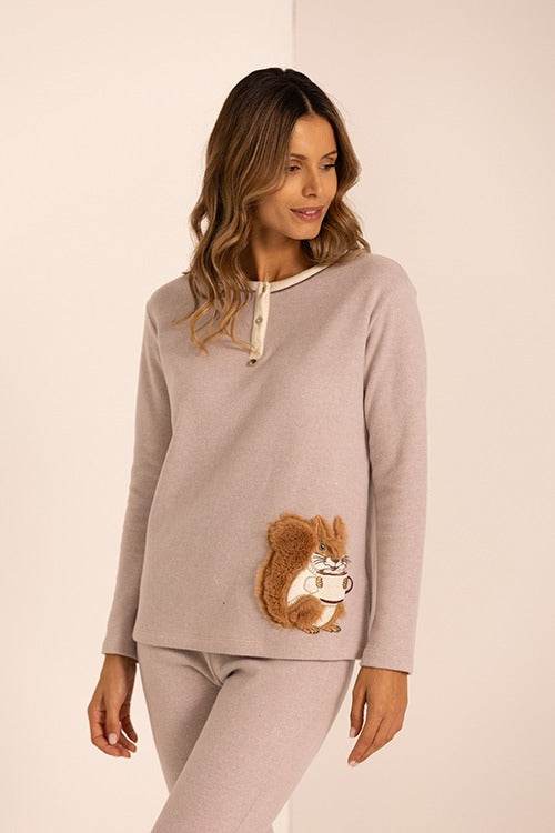 Pigiama Serafino Donna 6P84175 Maryplaid - evabiancheria