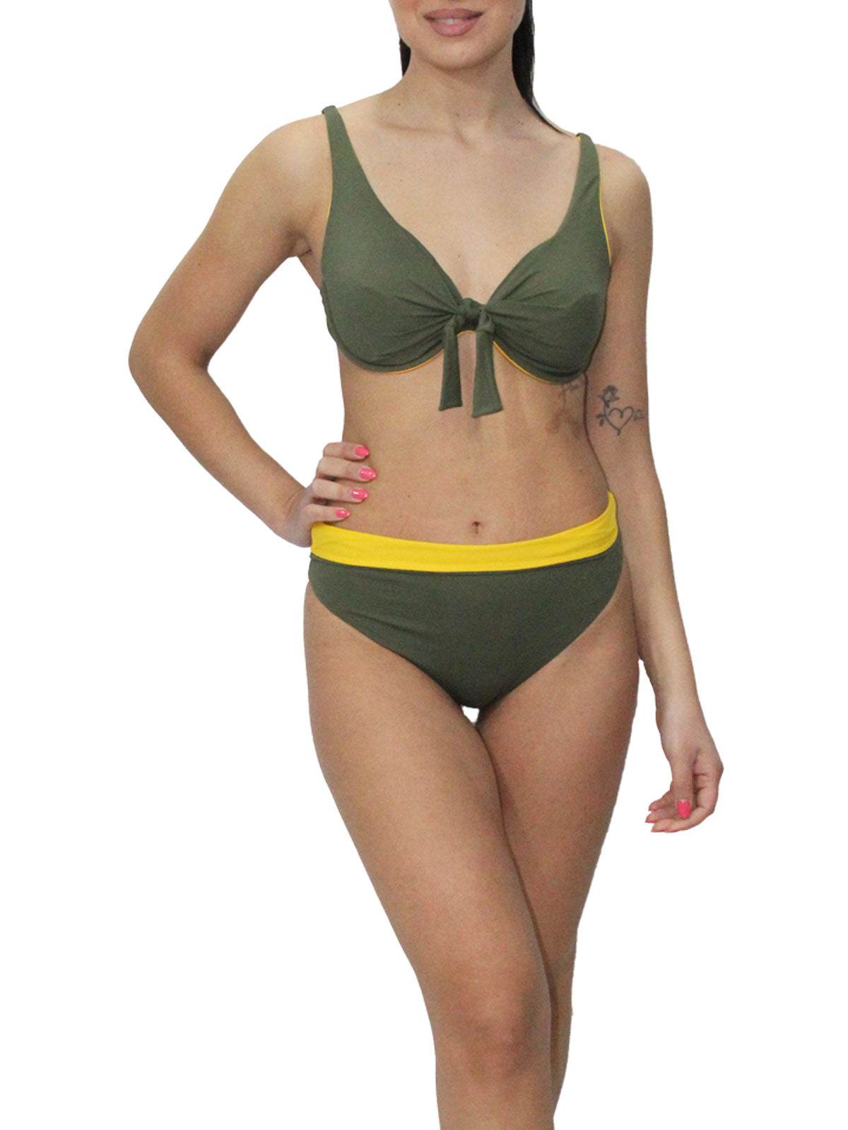 Bikini Sfoderato con ferretto Donna H302 Huitre - evabiancheria