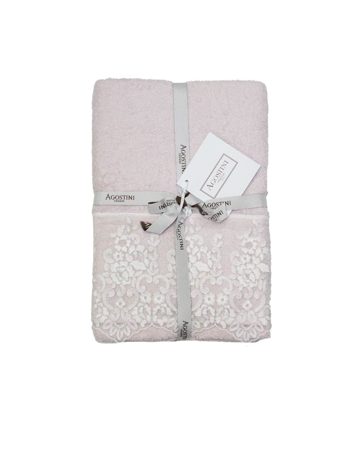 Asciugamani Coppia 1+1 Biancheria Montecarlo 1+1 Agostini - evabiancheria