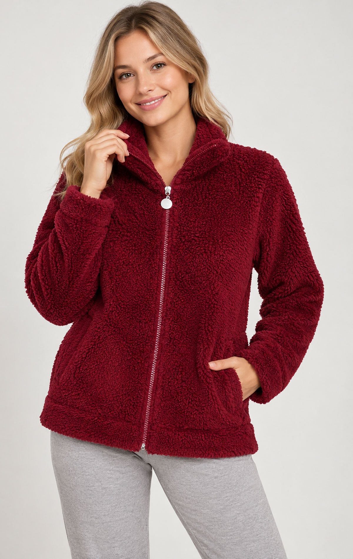Vestaglia con zip Donna SY54 Verdissima