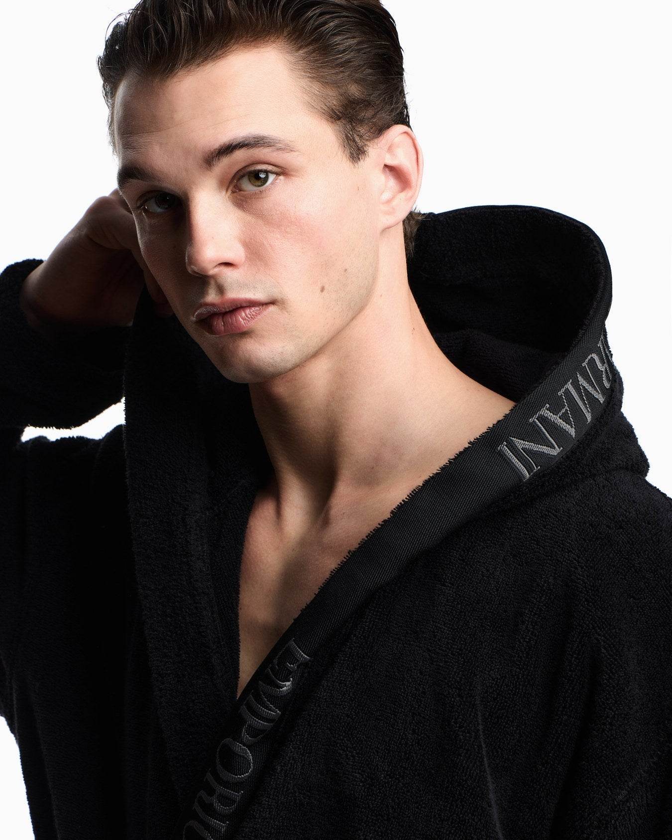 Accappatoio con cappuccio Uomo AF14986 EM002255 Emporio Armani - evabiancheria