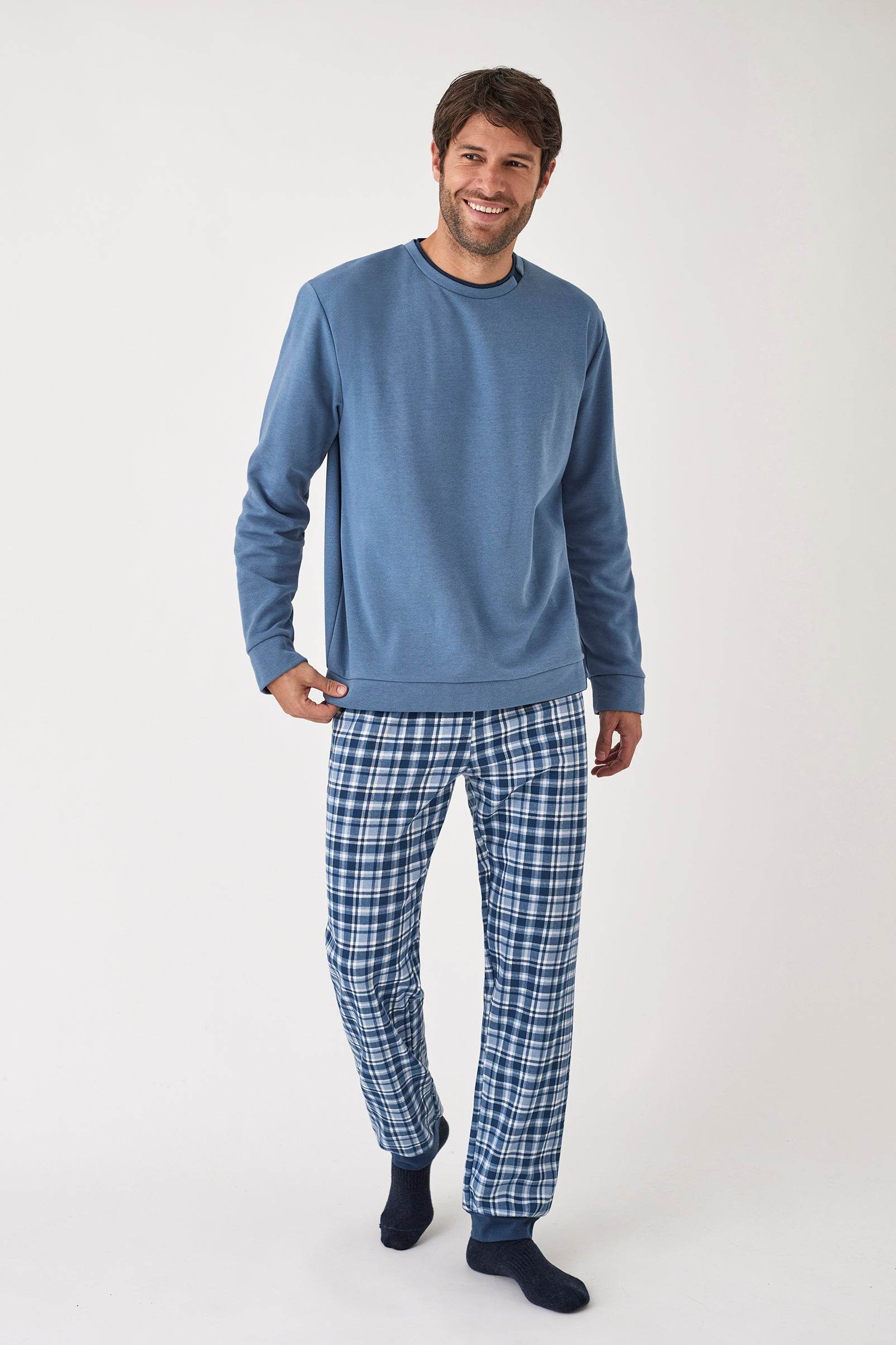 Completo pigiama Pigiama +Giacca Uomo H34643 Promise - evabiancheria