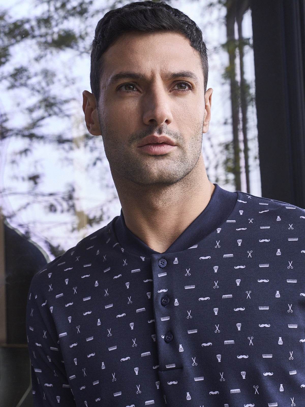 Pigiama Serafino Uomo Gaeta JAL188 Julipet - evabiancheria